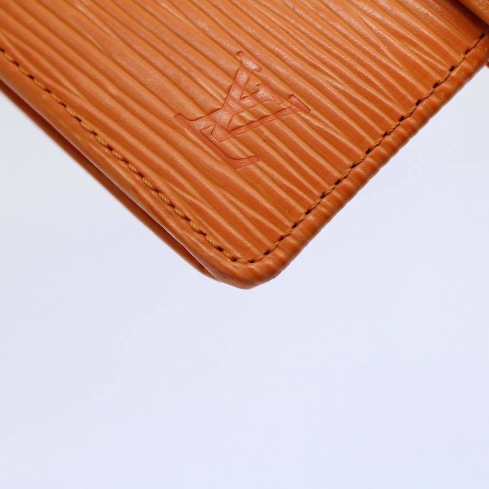 LOUIS VUITTON Epi Porte Billets Compact Bifold Wallet Mandarin M6355H Auth 58865 - Picture 7 of 16